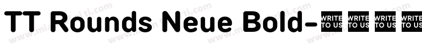 TT Rounds Neue Bold字体转换